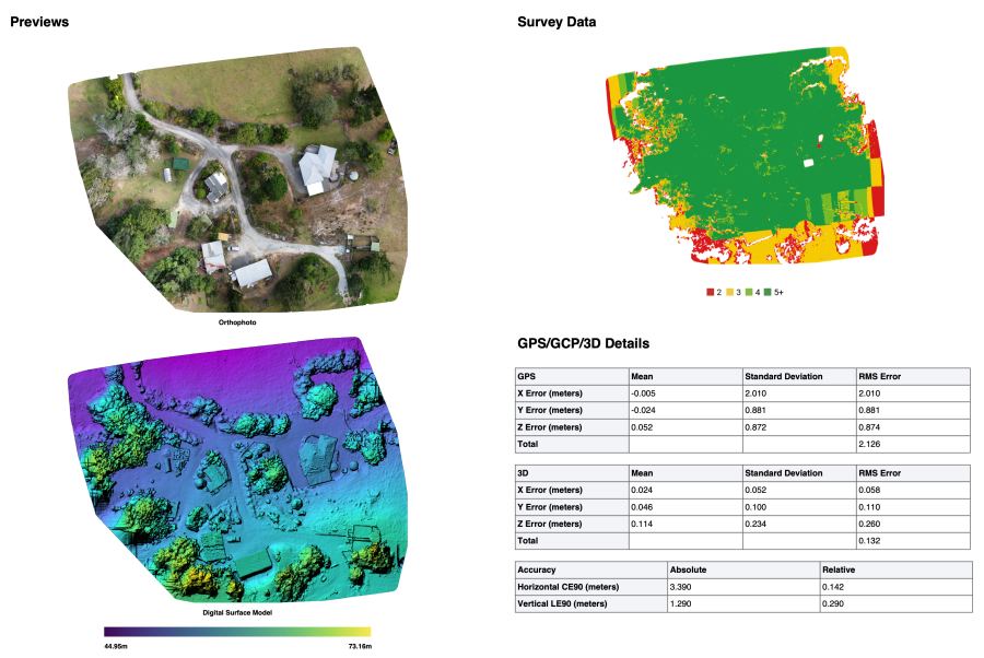 Drone mapping example